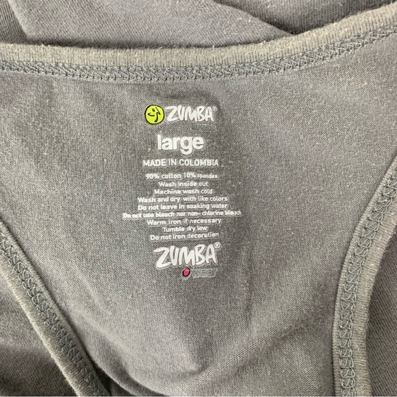 Zumba Racerback Tank Top Large - Picture 3 of 4